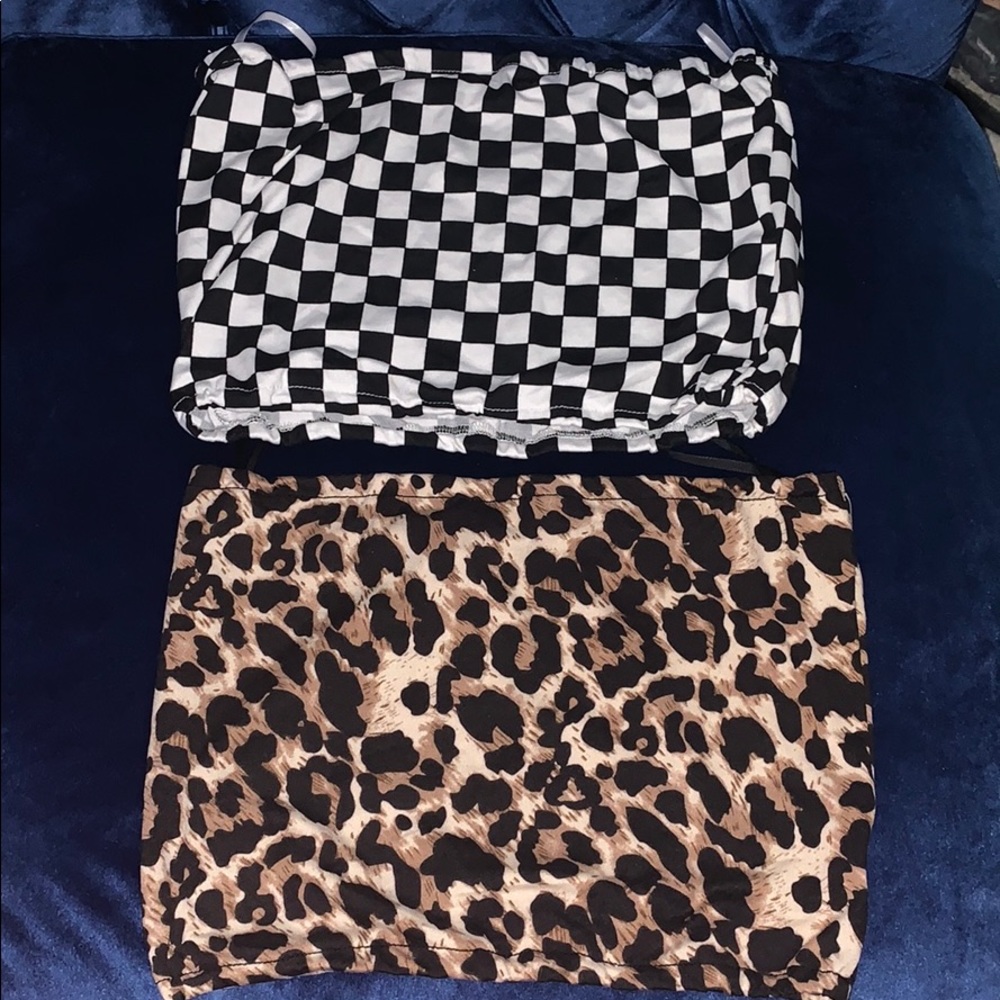 two shein tube tops